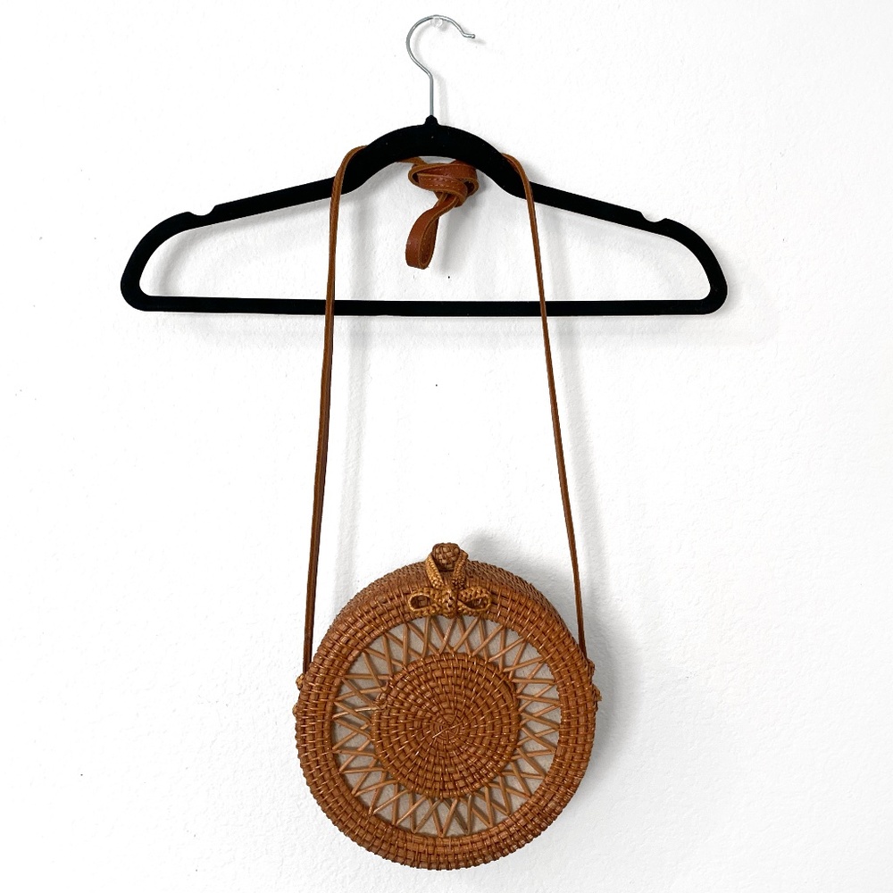 Round Woven Straw Bag